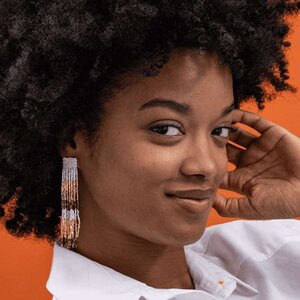 Ink & Alloy Ila Stripe Mix Fringe Earring