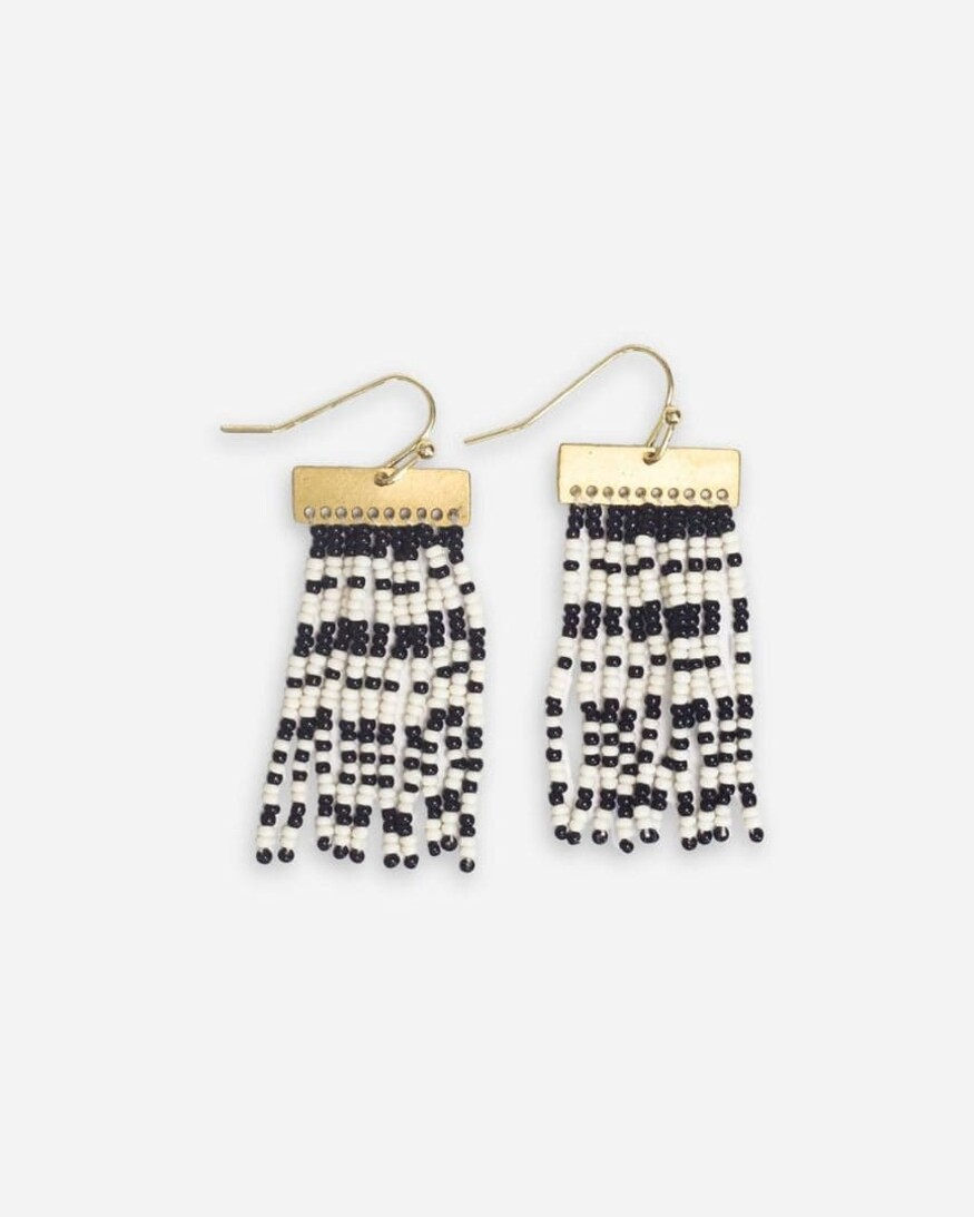 Ink & Alloy Scout Rectangle Fringe Earring