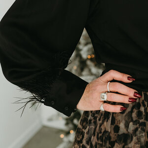 Esqualo Quchan Feather Blouse