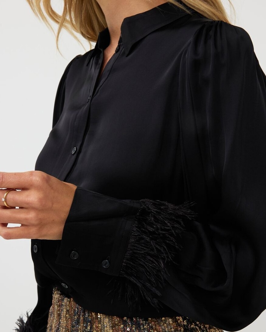 Esqualo Quchan Feather Blouse