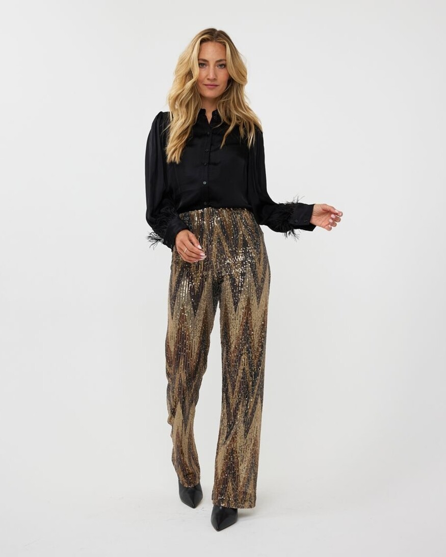 Esqualo Quchan Feather Blouse