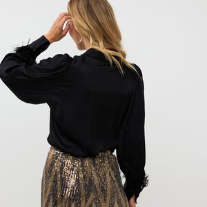 Esqualo Quchan Feather Blouse