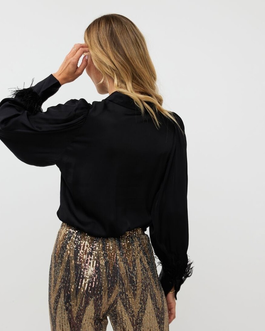 Esqualo Quchan Feather Blouse