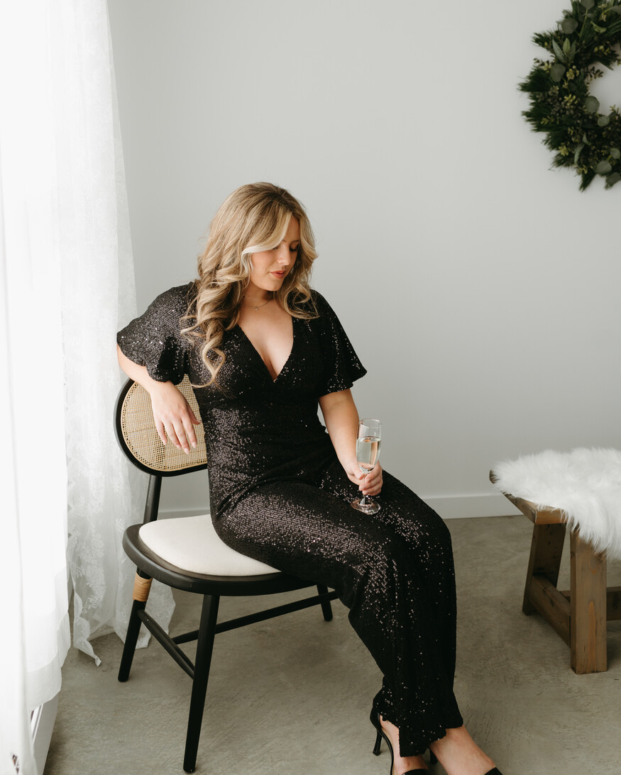 Molly Bracken Yopal Sequin Jumpsuit