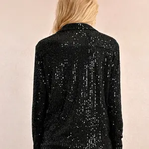 Molly Bracken Yuci LS Sequin Shirt