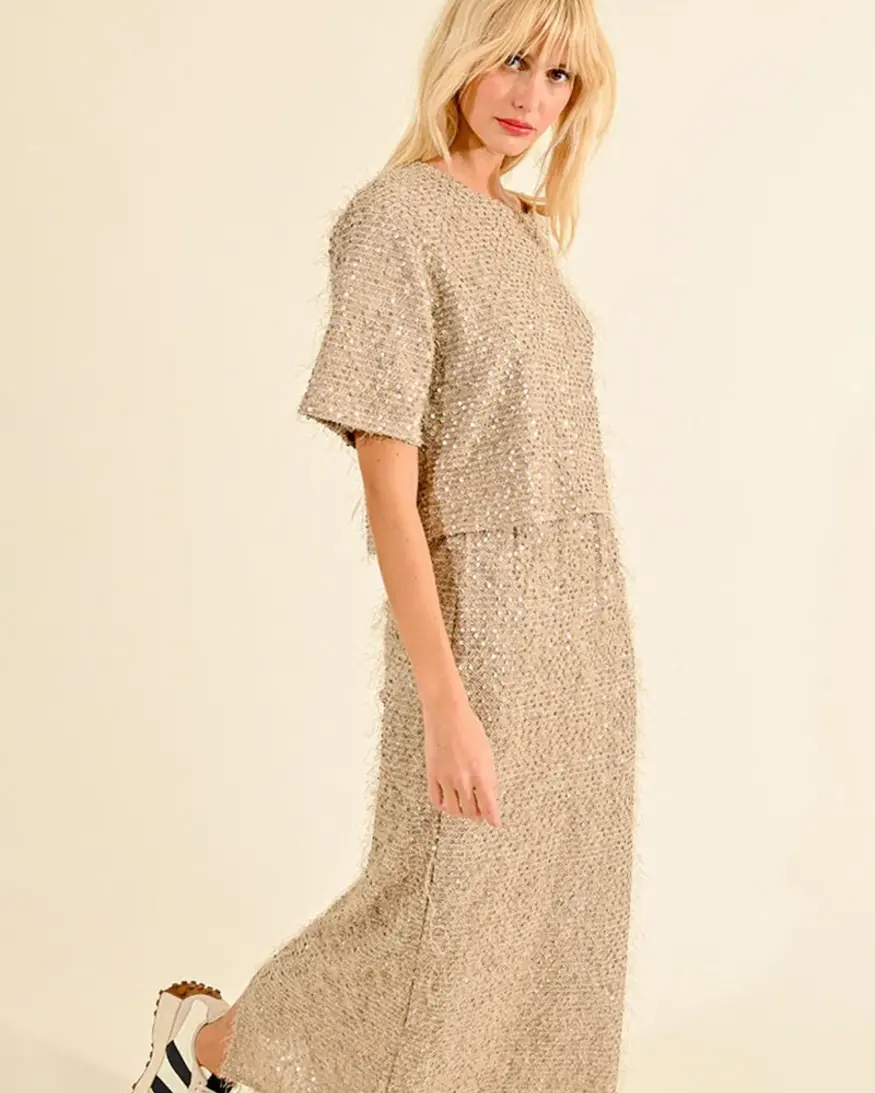 Molly Bracken Yuliana Sequin Top