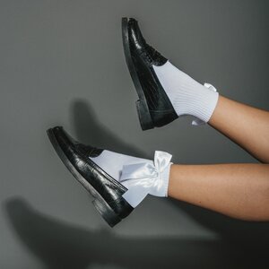 Brunette The Label Big Bow Socks