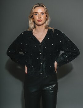 Brunette The Label Mini Pearl Cardigan