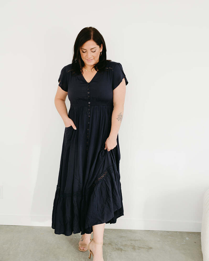 Papillon Pola Solid Maxi Dress