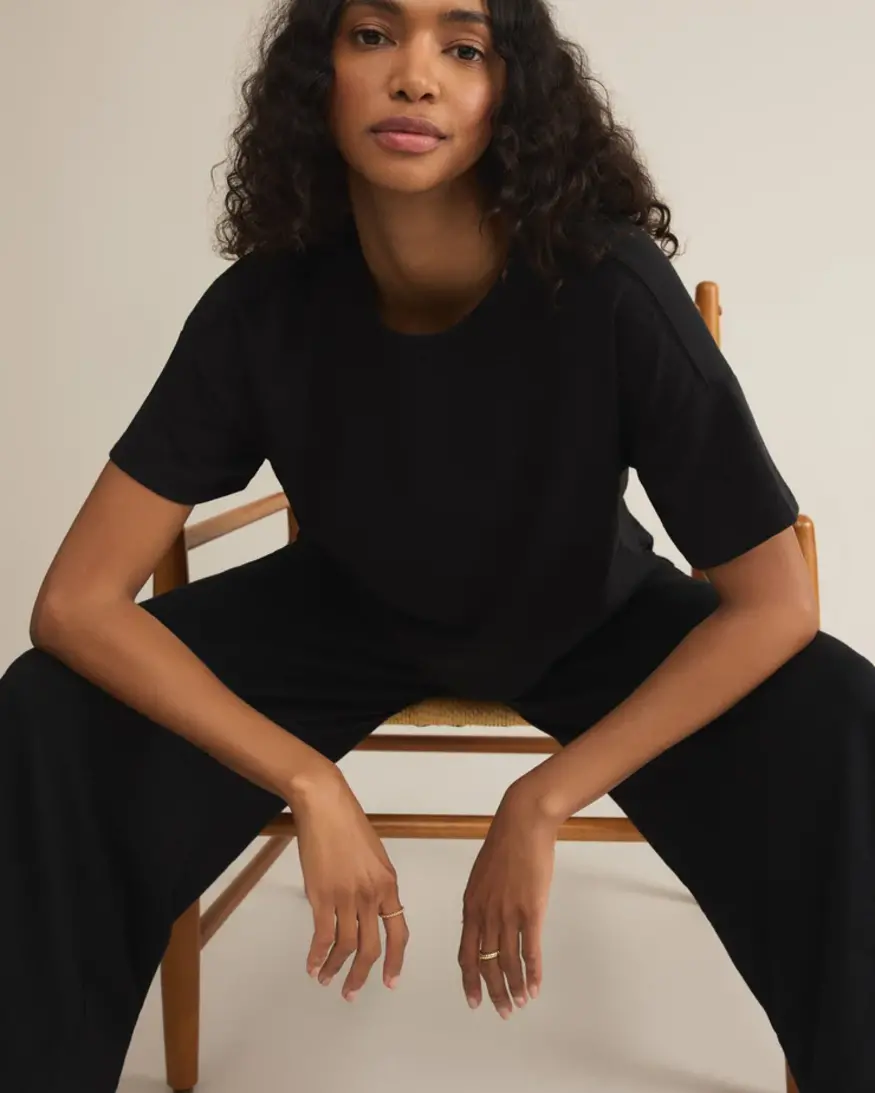 Z-Supply Sway Textured Crop Tee