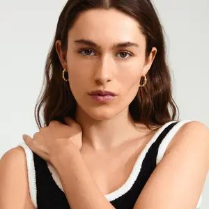 Pilgrim Tide Hoop Earrings