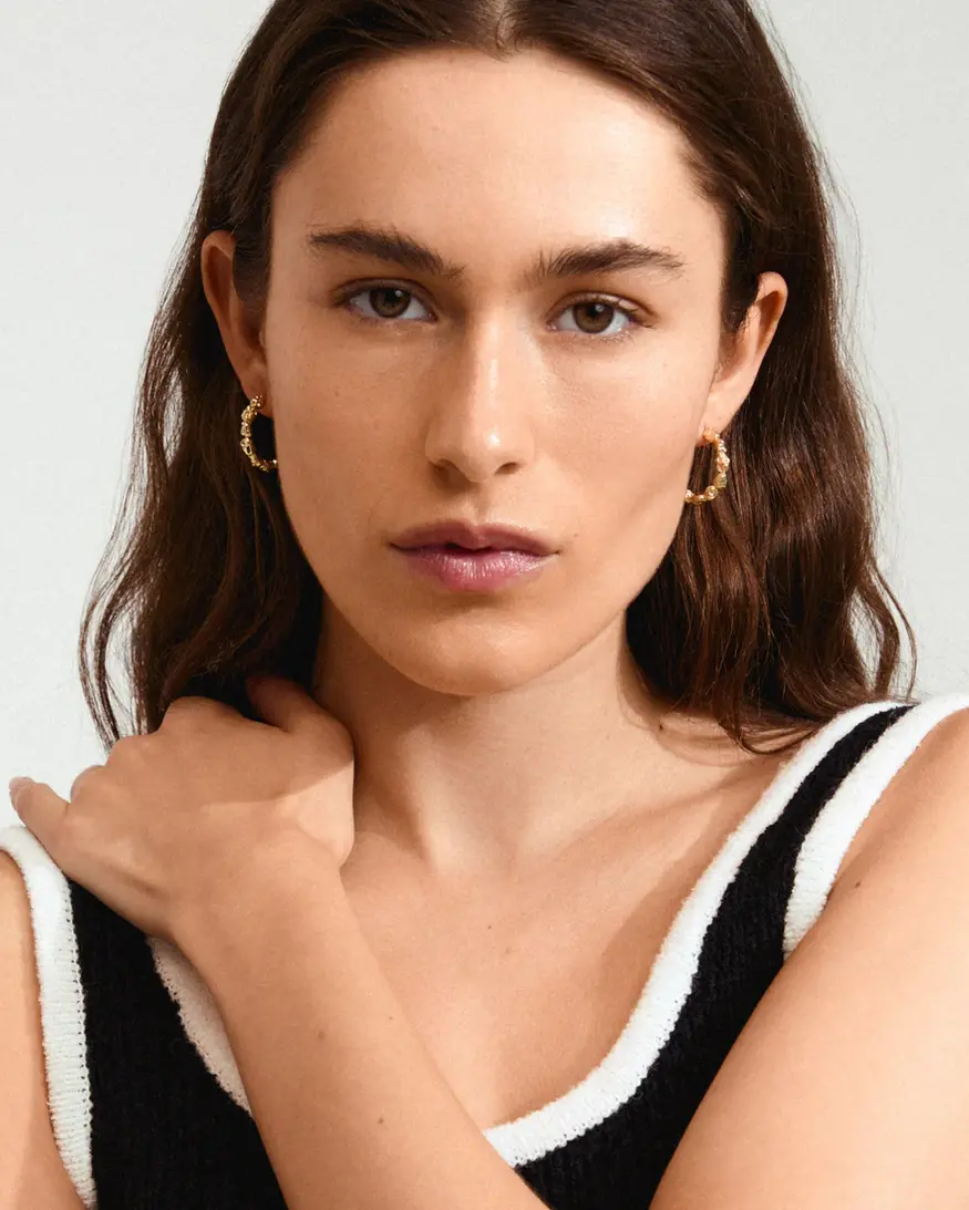 Pilgrim Tide Hoop Earrings