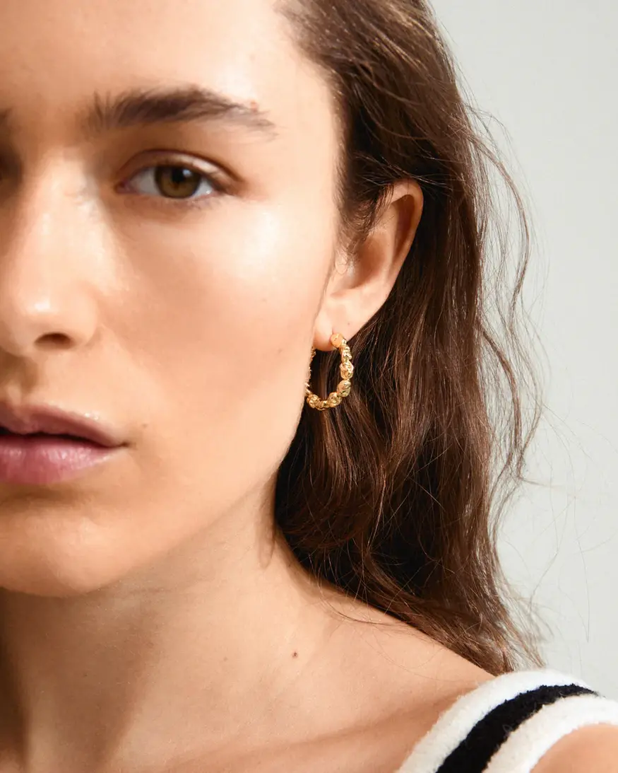 Pilgrim Tide Hoop Earrings