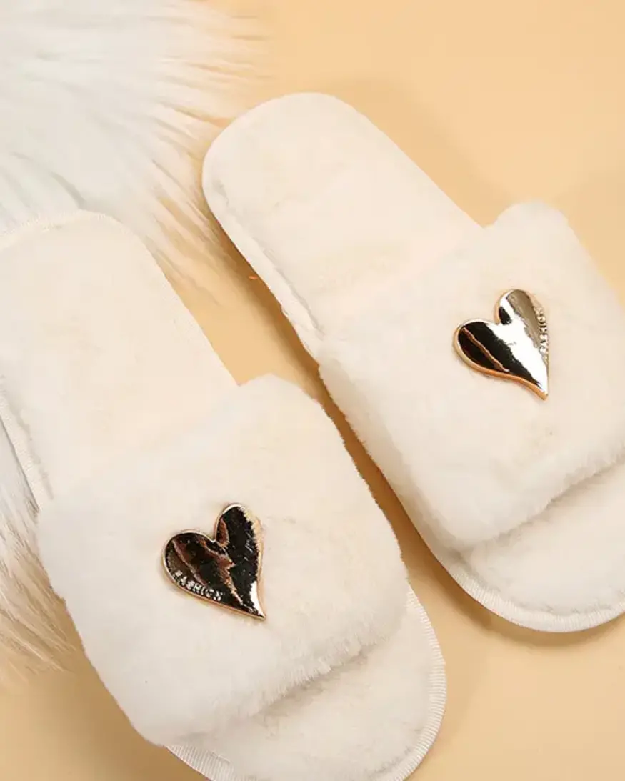 Heart Pendant Slippers