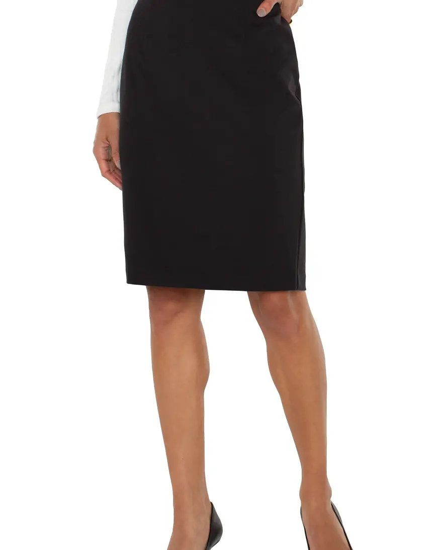 Liverpool Pencil Skirt W/Back Vent