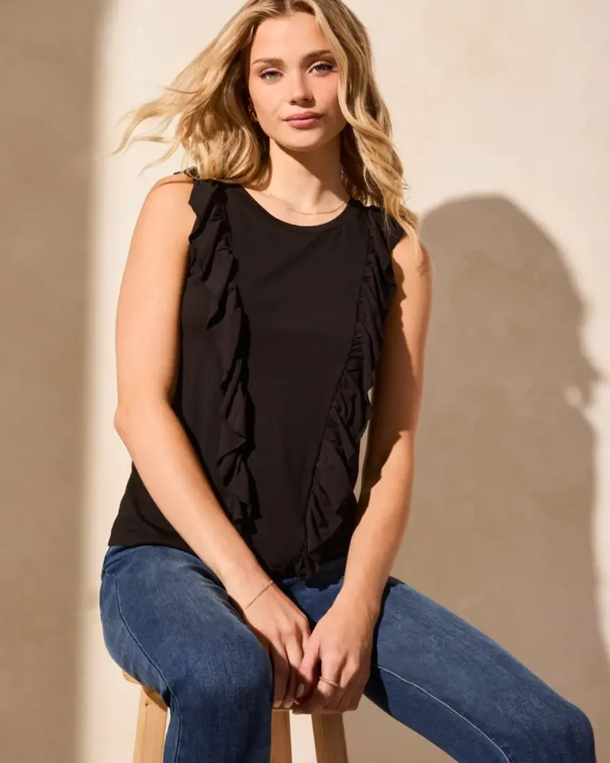 Tribal Remington Ruffle Tank