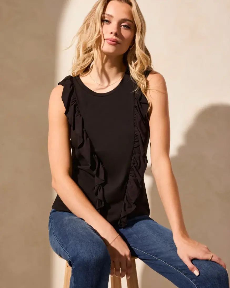 Tribal Remington Ruffle Tank