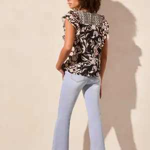 Tribal Ryn Mixed Print Blouse