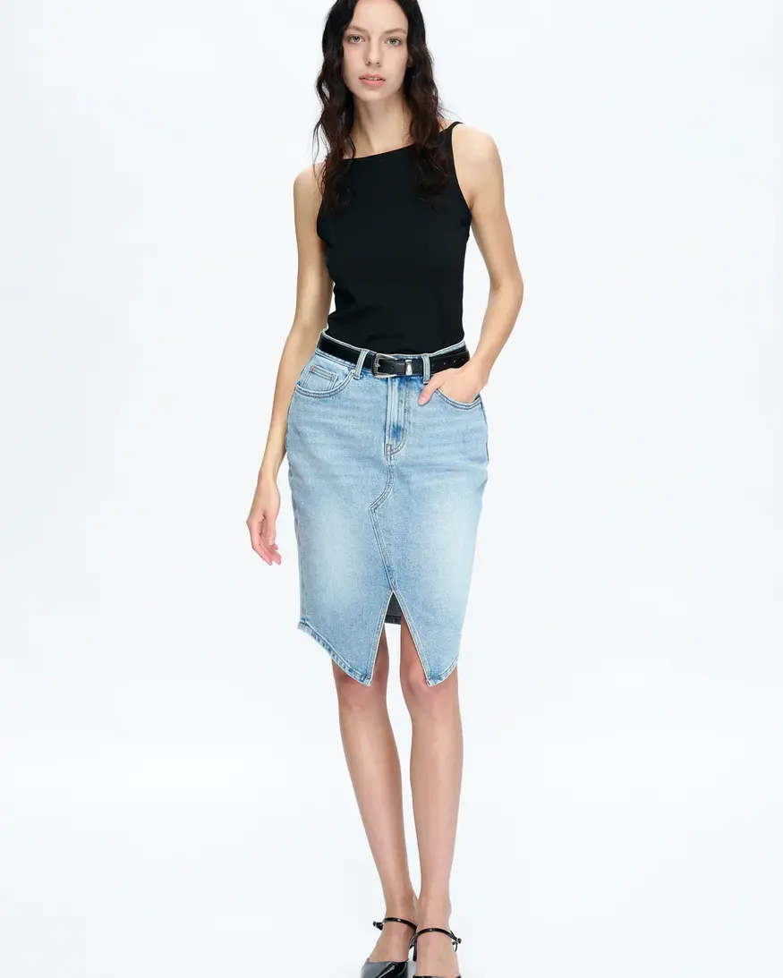 Bayeas Tara MR Slit Midi Skirt