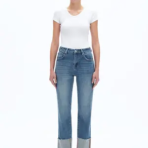 Bayeas Lark Roll Hem Straight Leg
