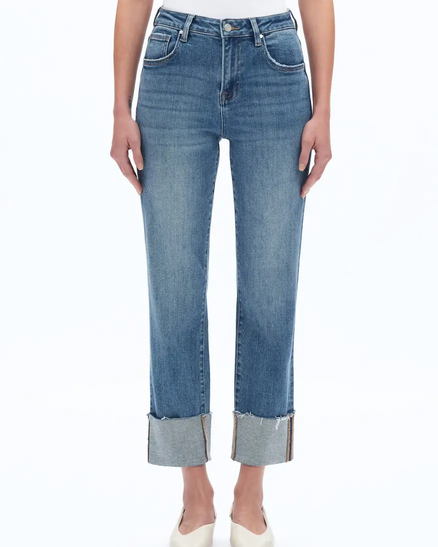Bayeas Lark Roll Hem Straight Leg