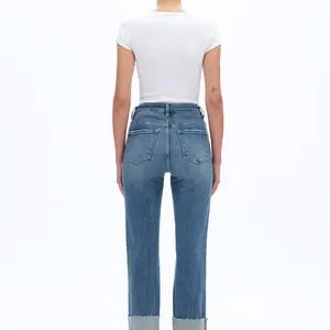 Bayeas Lark Roll Hem Straight Leg