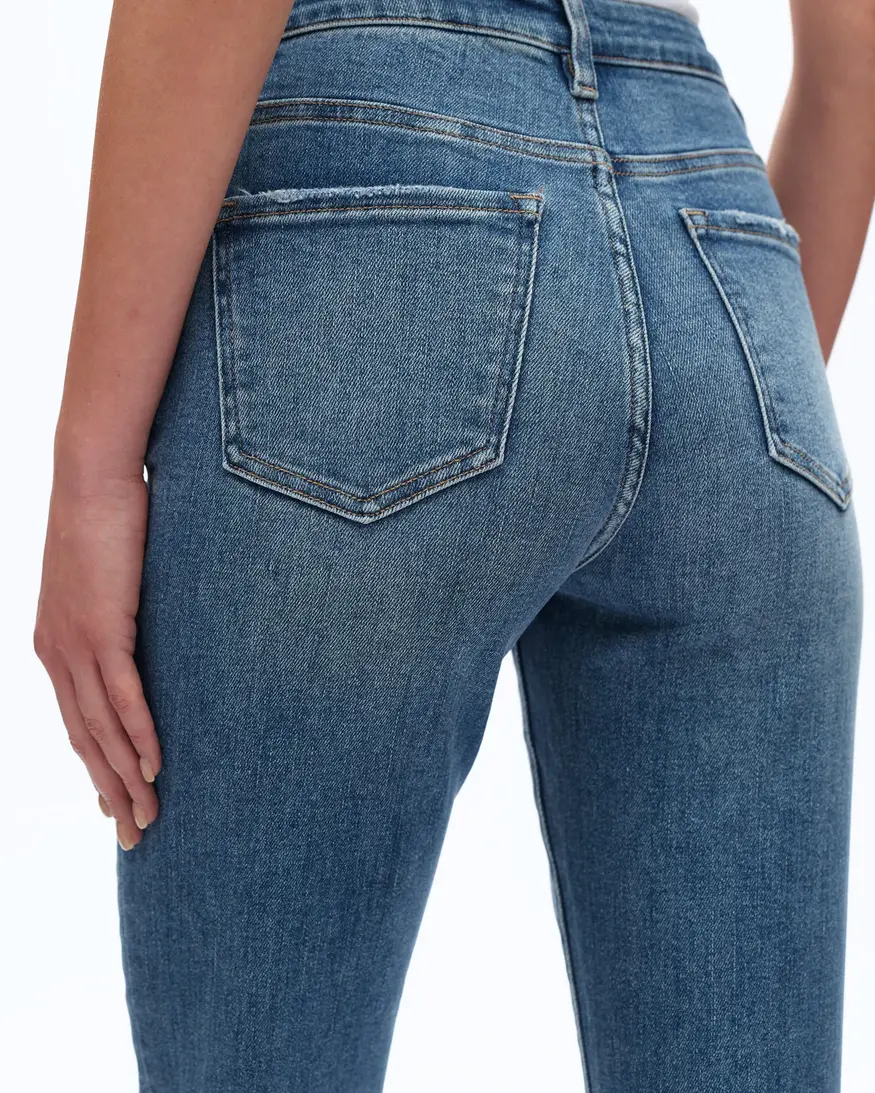 Bayeas Lark Roll Hem Straight Leg