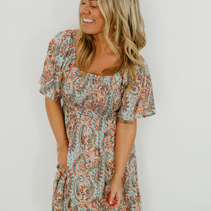 Papillon Fancie Paisley OTS Dress