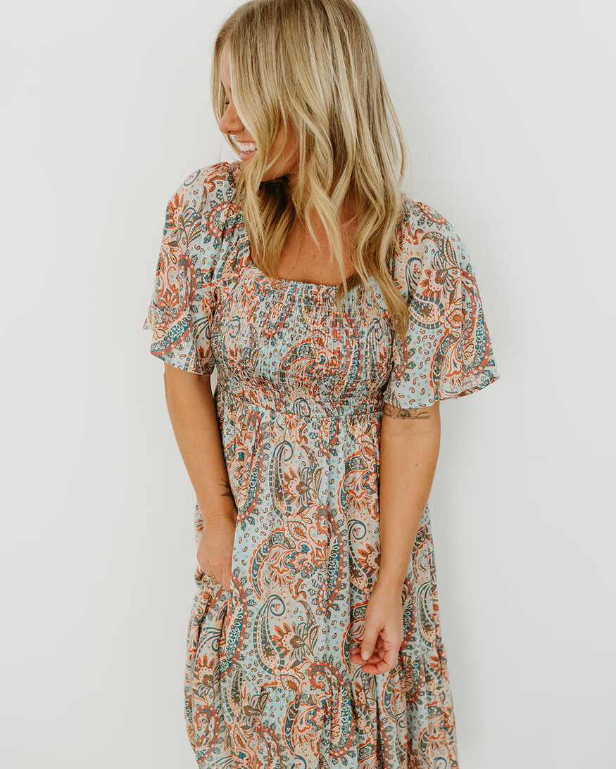 Papillon Fancie Paisley OTS Dress