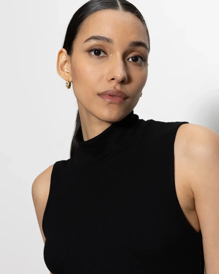 Sanctuary Sleeveless Mock Neck