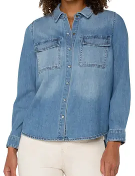 Liverpool BD Denim Top