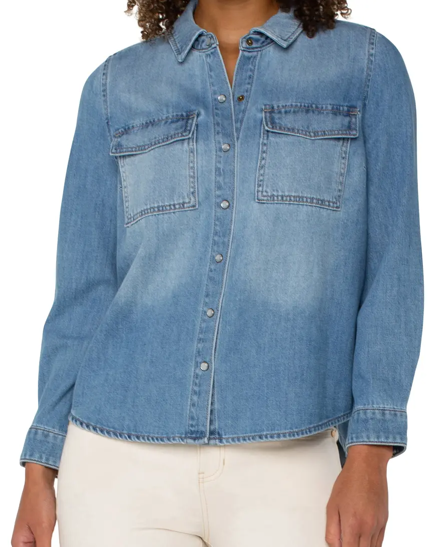 Liverpool BD Denim Top