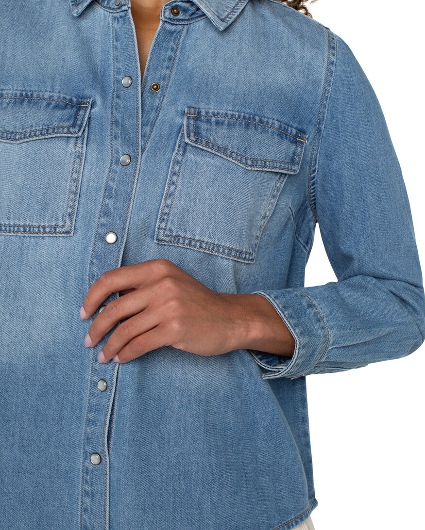 Liverpool BD Denim Top