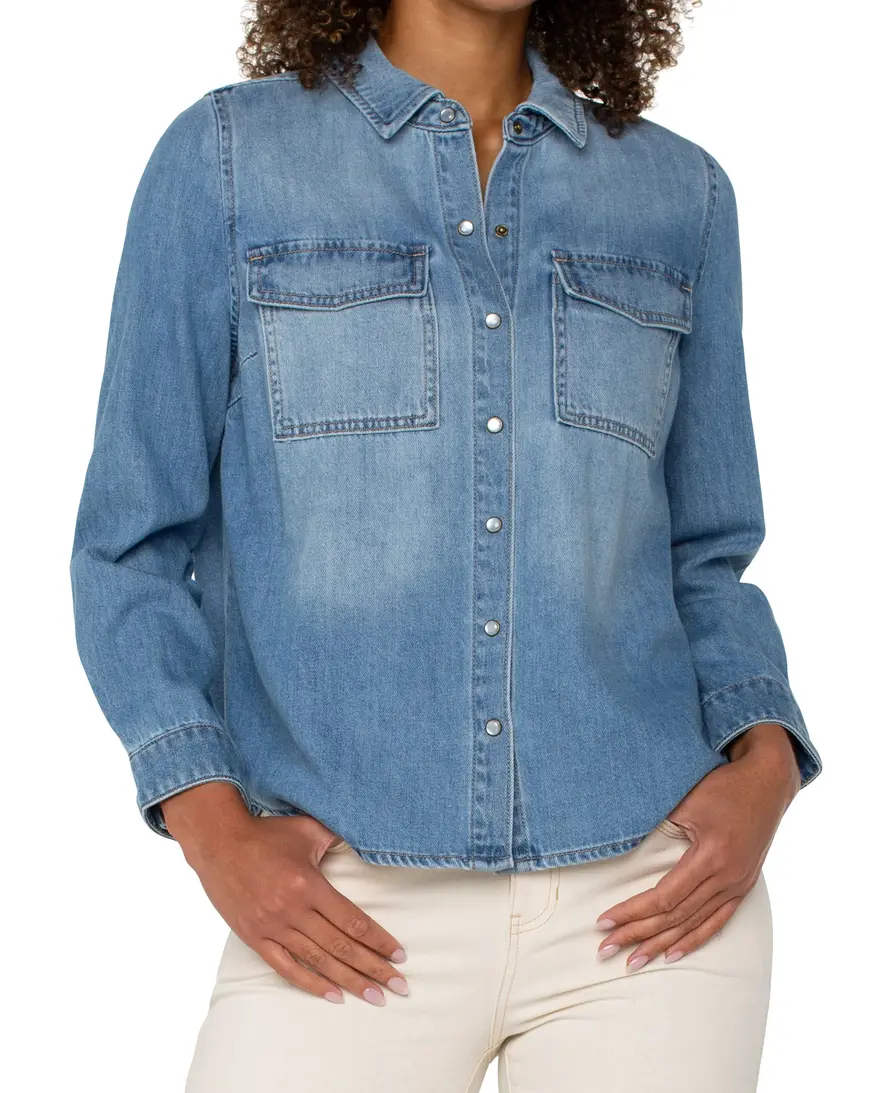 Liverpool BD Denim Top