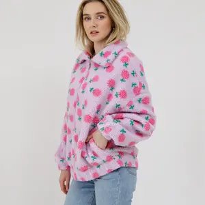 Brunette The Label Floral Sherpa Jacket