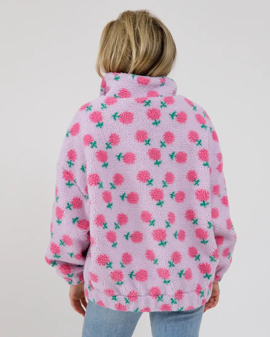 Brunette The Label Floral Sherpa Jacket