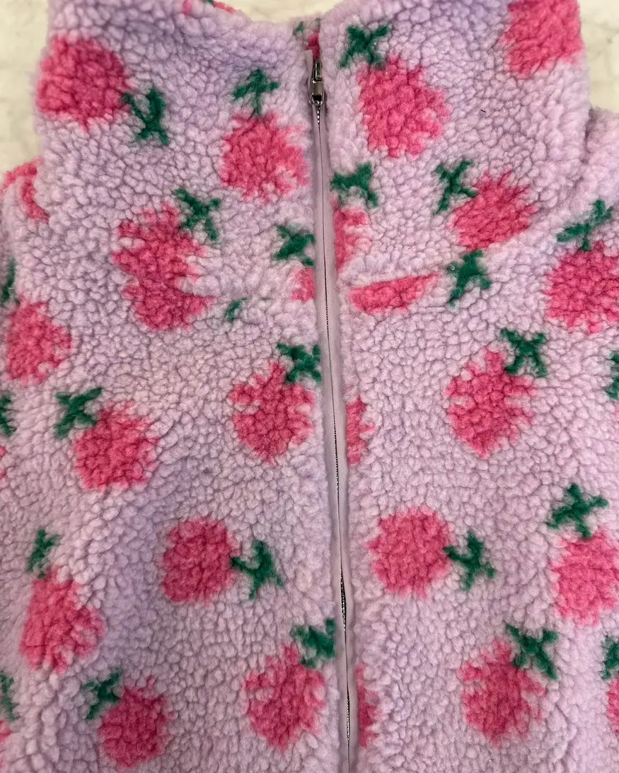 Brunette The Label Floral Sherpa Jacket