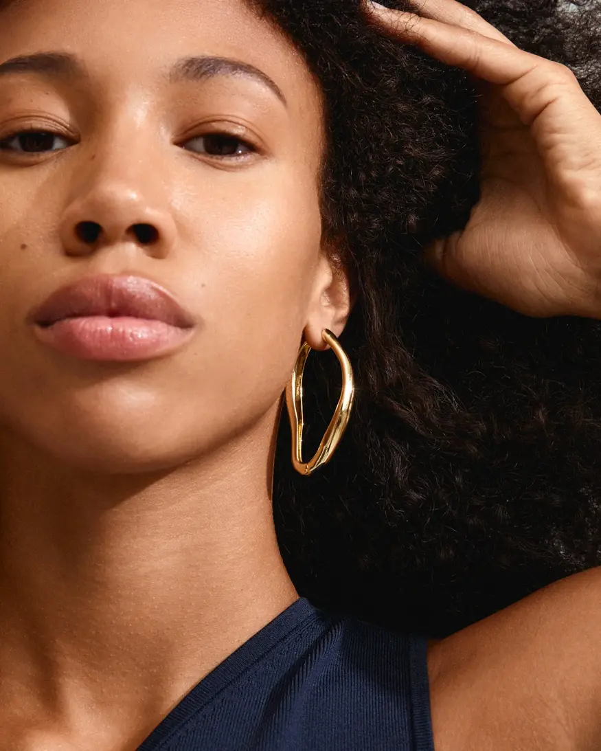 Pilgrim Dune Hoop Earrings