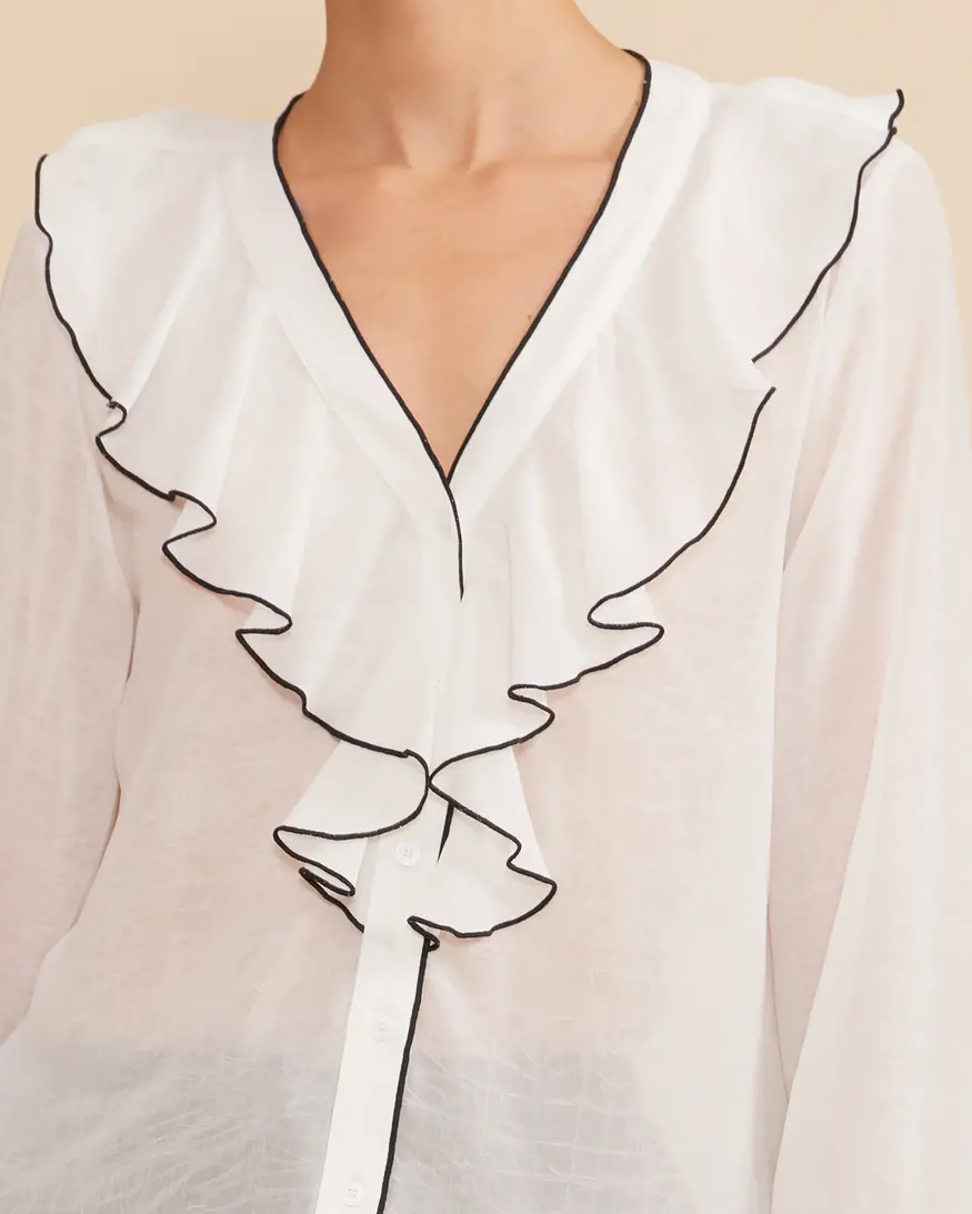 Lucy Paris Rita Ruffle Blouse