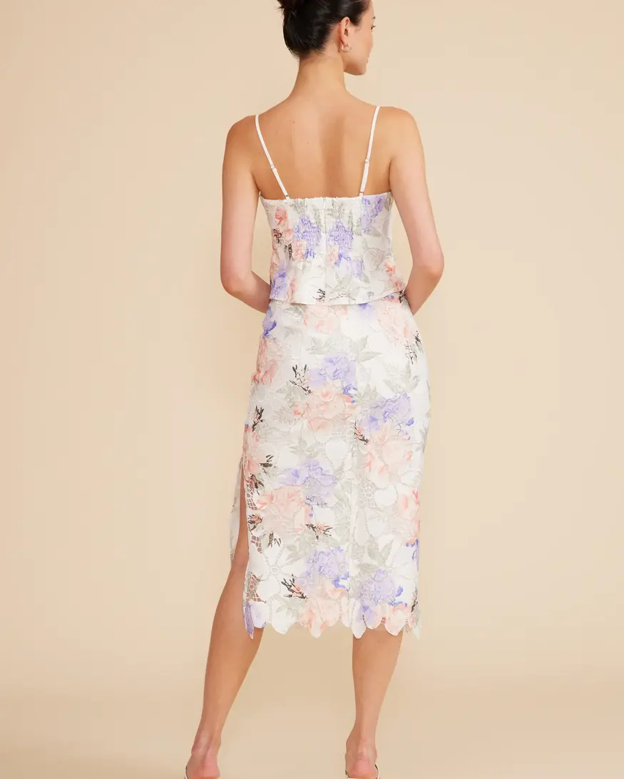 Lucy Paris Alisyn Lace Midi Skirt
