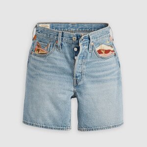 Levi's Embroidered Mid Thigh Short