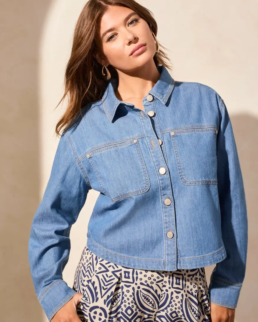 Tribal Reggie Denim Overshirt