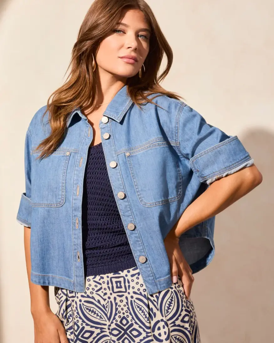 Tribal Reggie Denim Overshirt