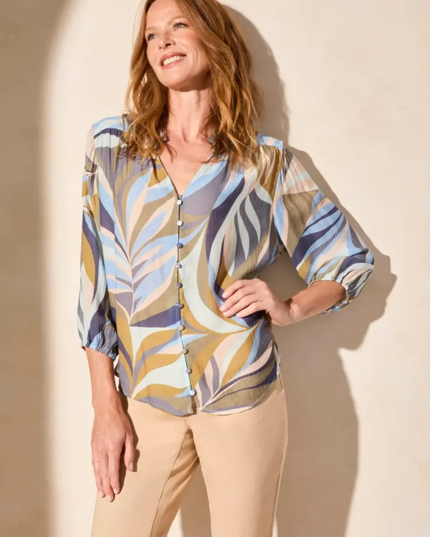 Tribal Rui 3/4 Slv Blouse