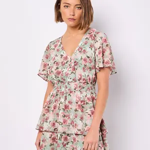Apricot Watercolour Floral Mini