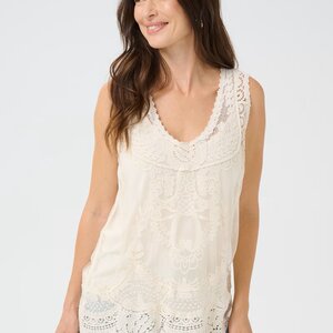 Cream Lua Top