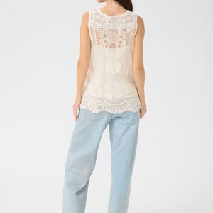 Cream Lua Top