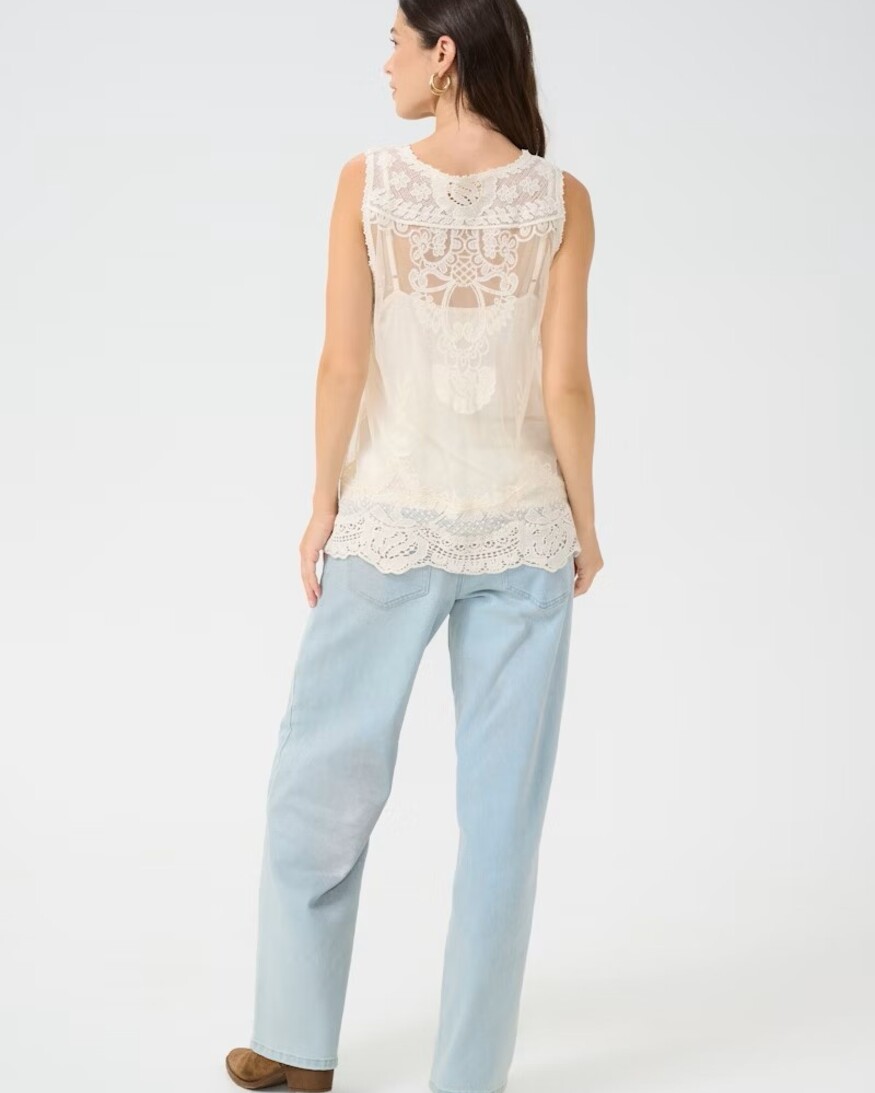 Cream Lua Top