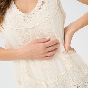 Cream Lua Top