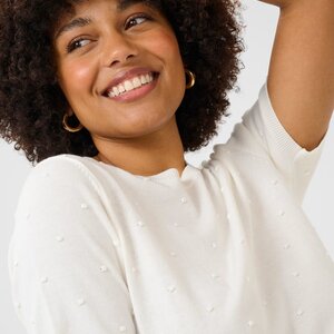 Cream Hanne Knit Pullover